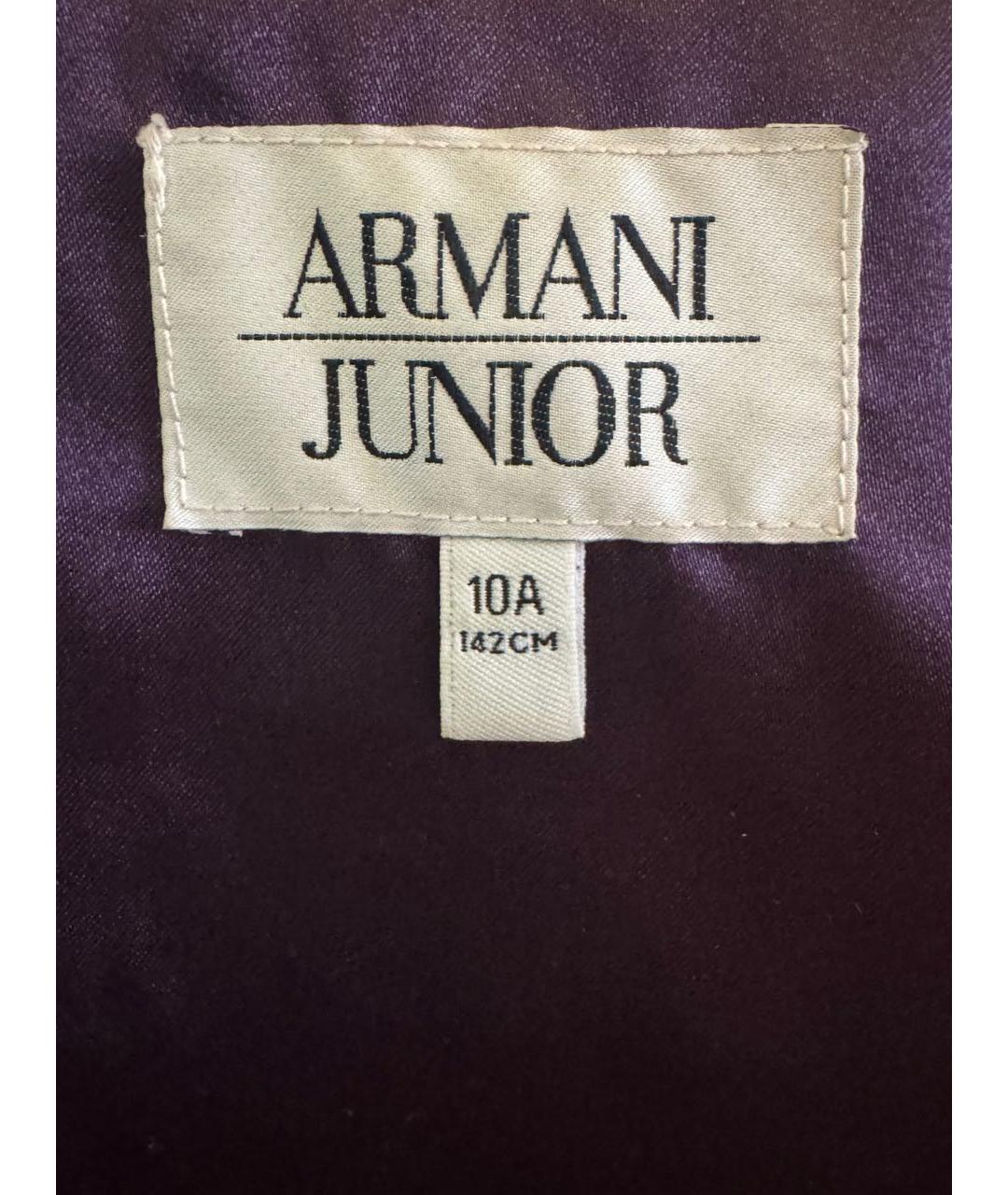 ARMANI JUNIOR Фиолетовый синтетический жакет / жилет, фото 4