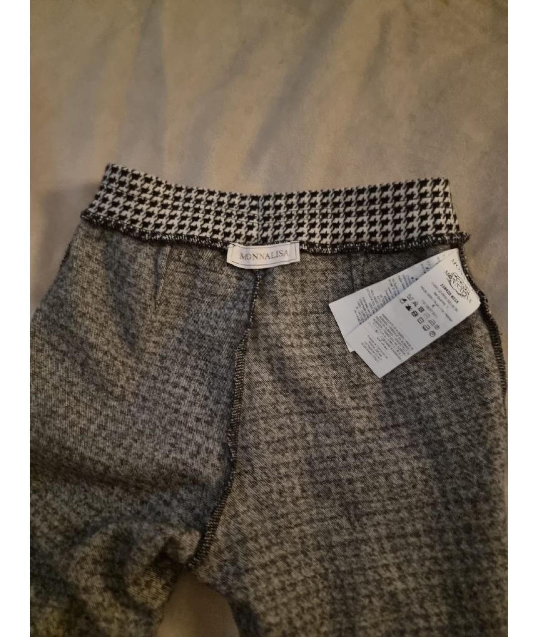 MONNALISA Серые хлопковые брюки и шорты, фото 3
