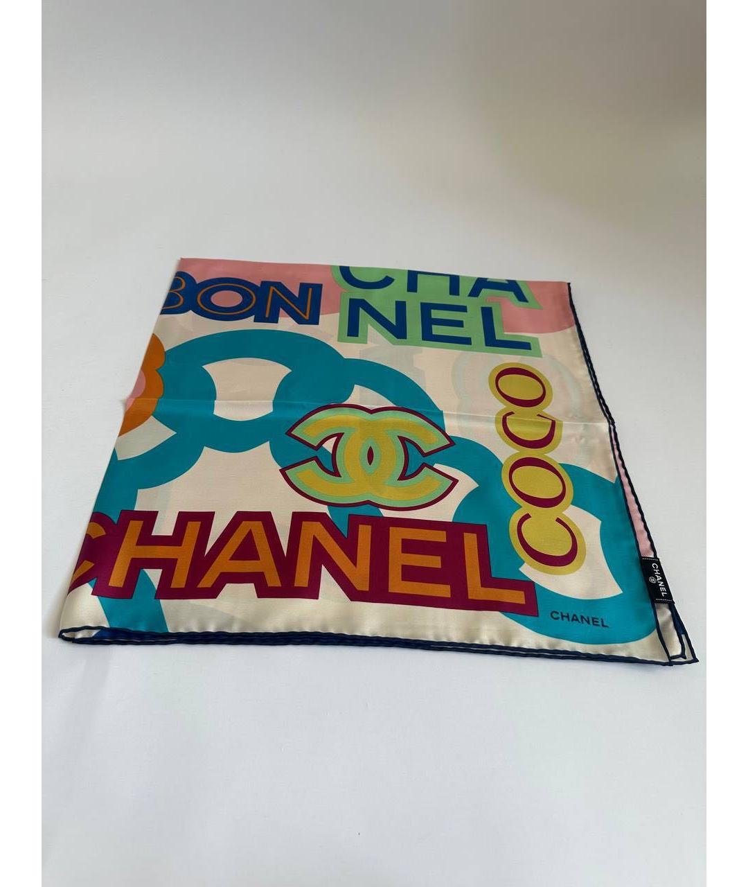 CHANEL Мульти шелковый платок, фото 7