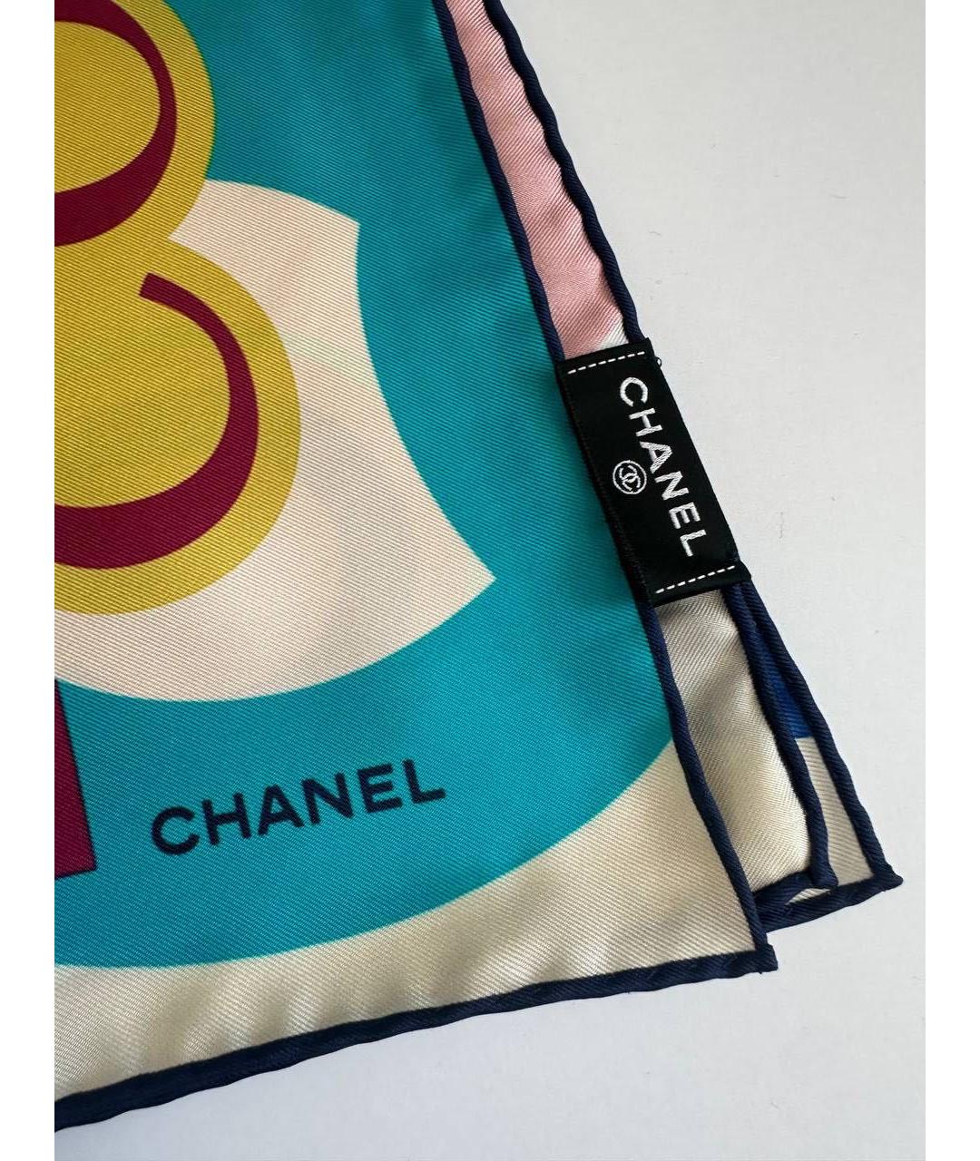 CHANEL Мульти шелковый платок, фото 3