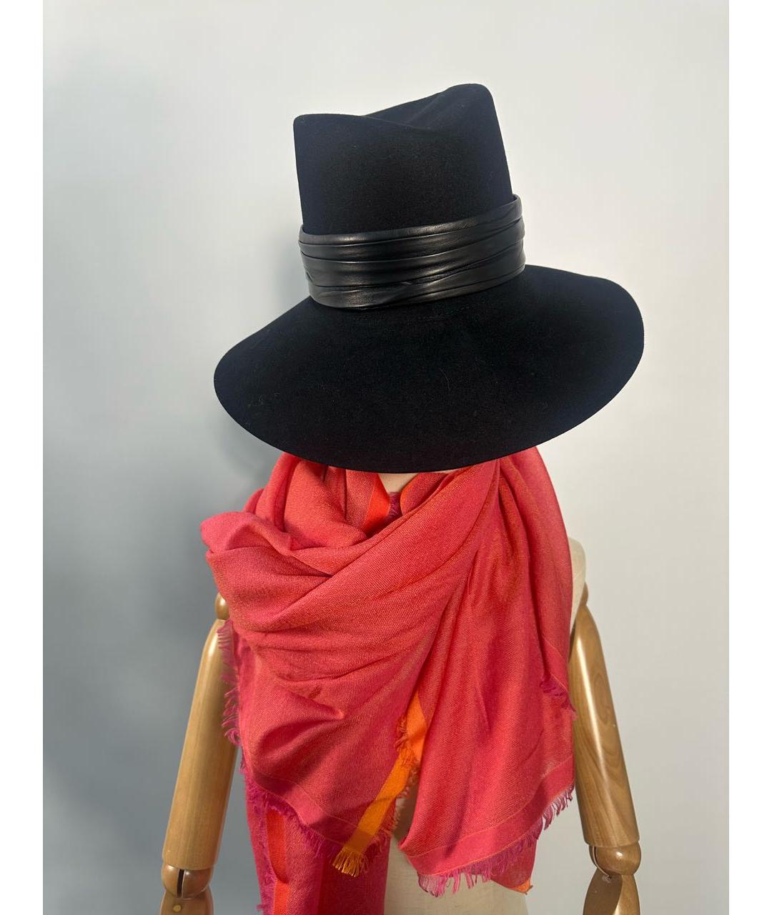 SAINT LAURENT Черная шляпа, фото 5