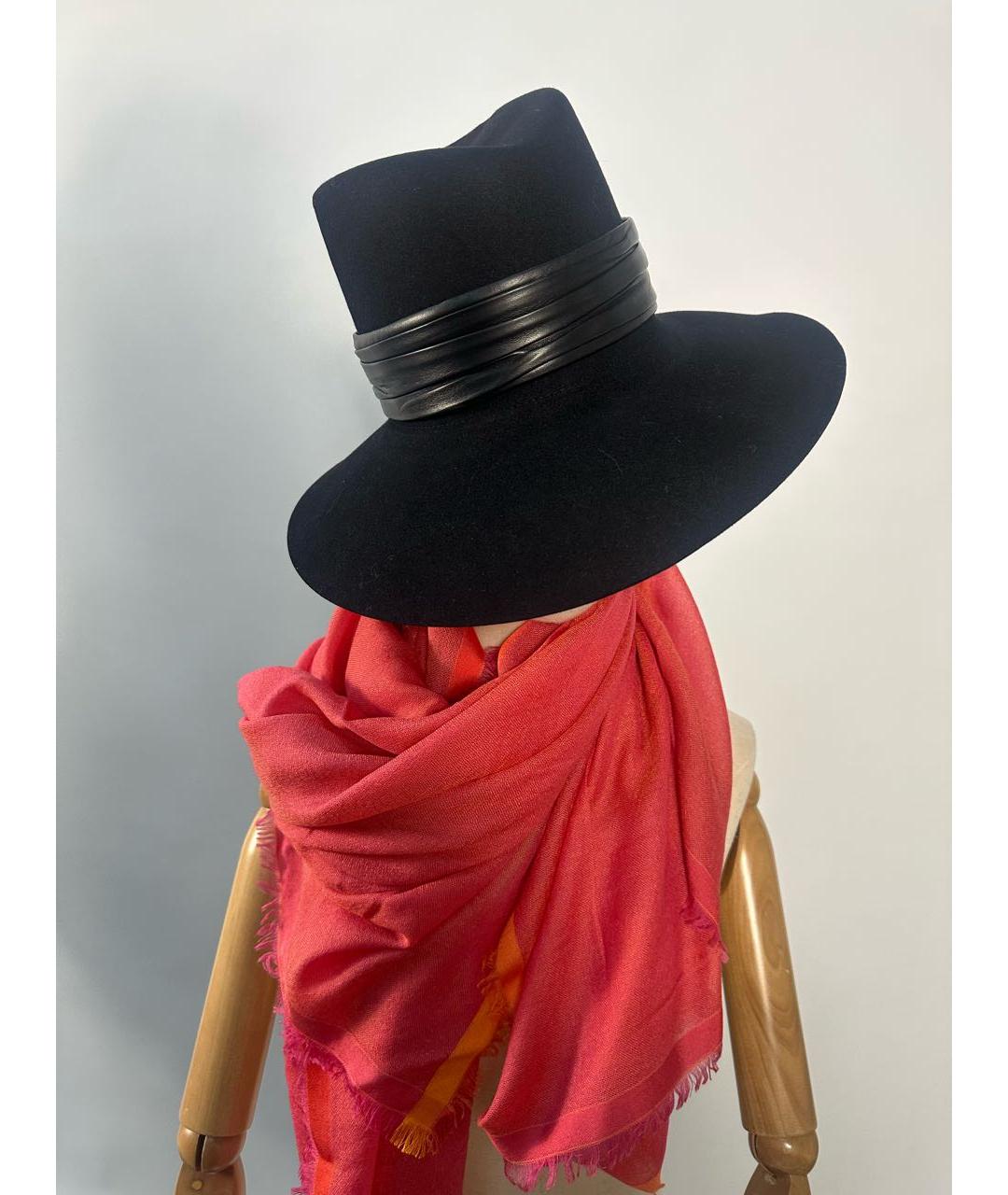 SAINT LAURENT Черная шляпа, фото 2