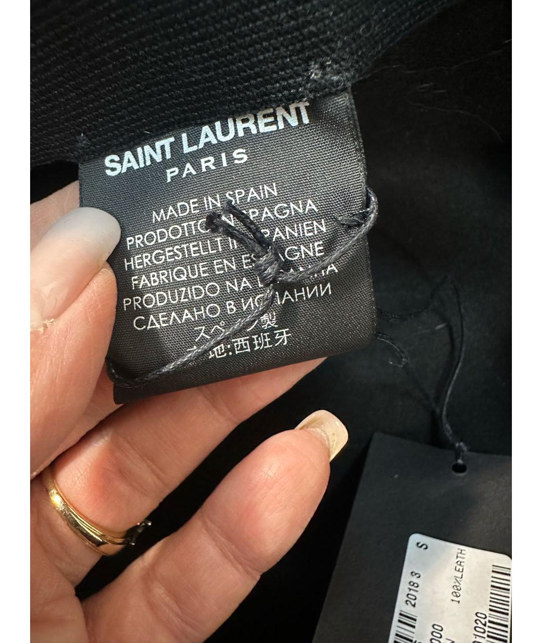 SAINT LAURENT Черная шляпа, фото 3