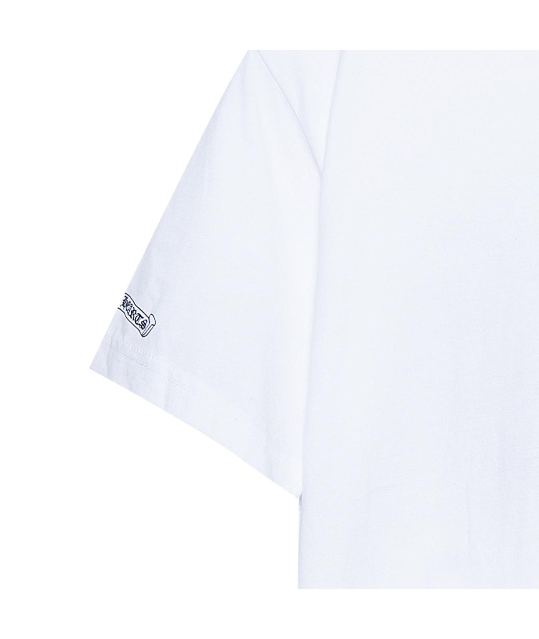 CHROME HEARTS Белая хлопковая футболка, фото 3