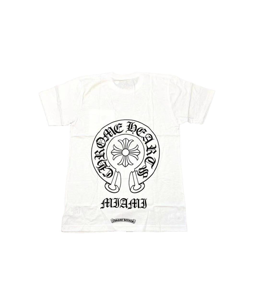 CHROME HEARTS Белая хлопковая футболка, фото 6