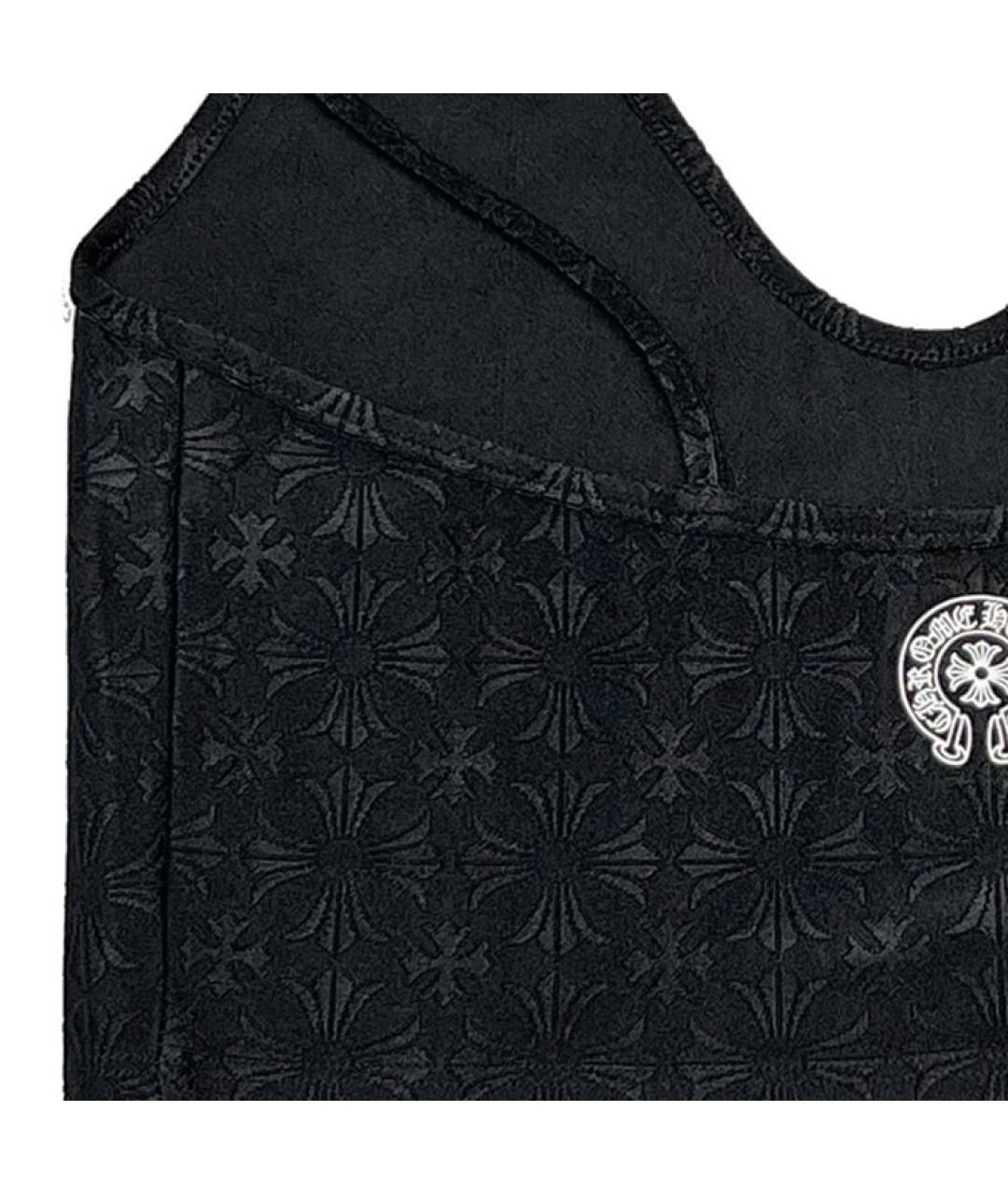 CHROME HEARTS Черная хлопковая майка, фото 6
