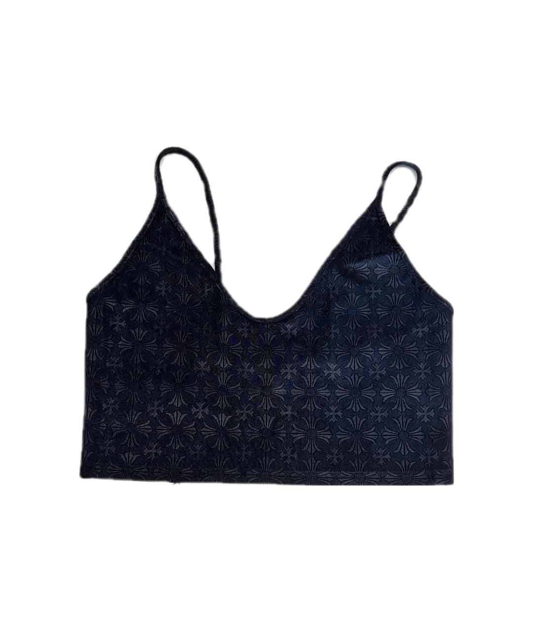 CHROME HEARTS Черная хлопковая майка, фото 2