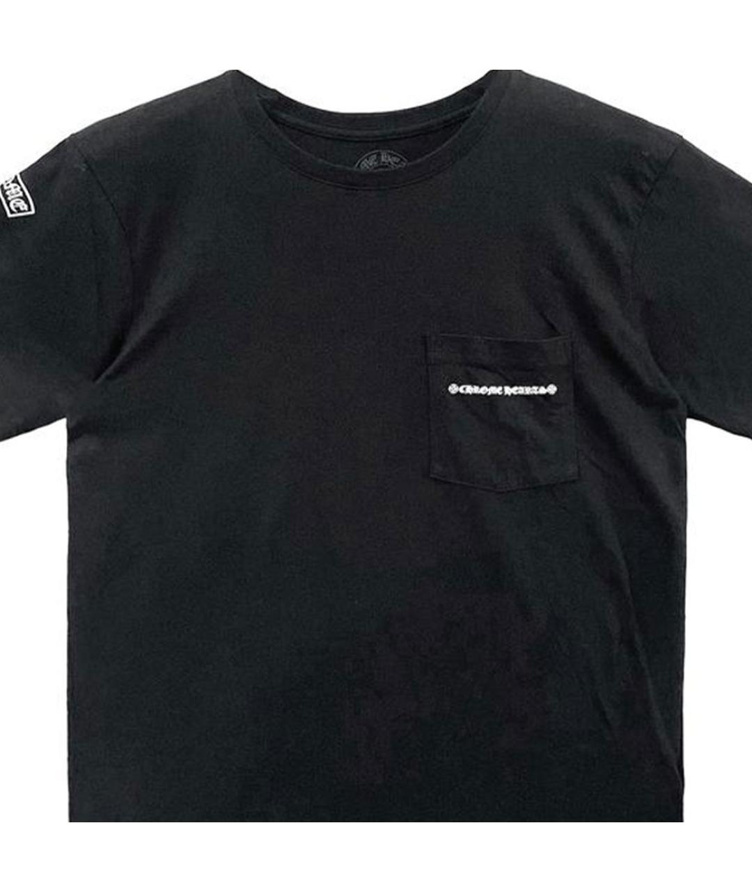 CHROME HEARTS Черная хлопковая футболка, фото 3