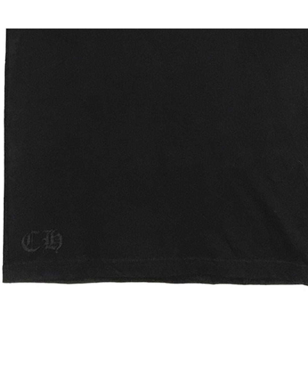 CHROME HEARTS Черная хлопковая футболка, фото 7