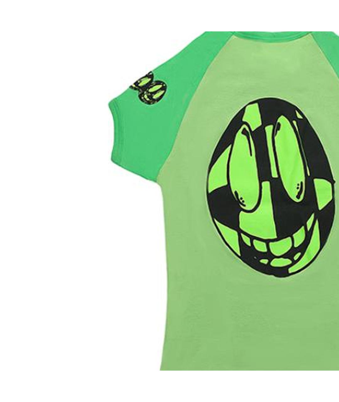 CHROME HEARTS Зеленая хлопковая футболка, фото 3