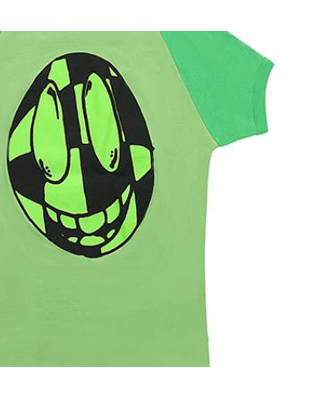 CHROME HEARTS Зеленая хлопковая футболка, фото 5