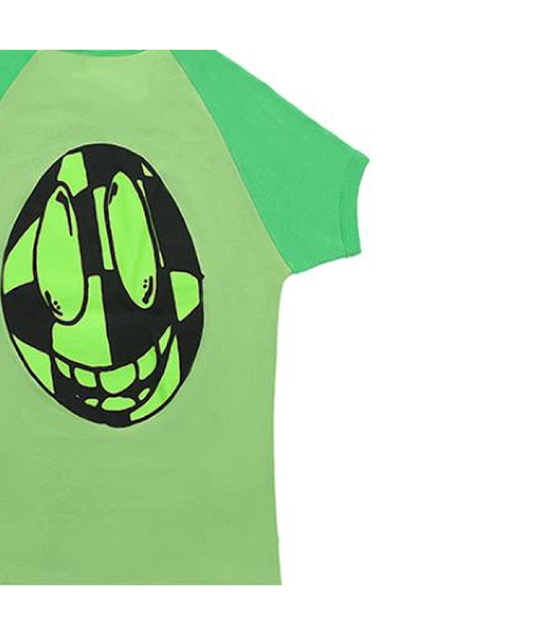 CHROME HEARTS Зеленая хлопковая футболка, фото 4