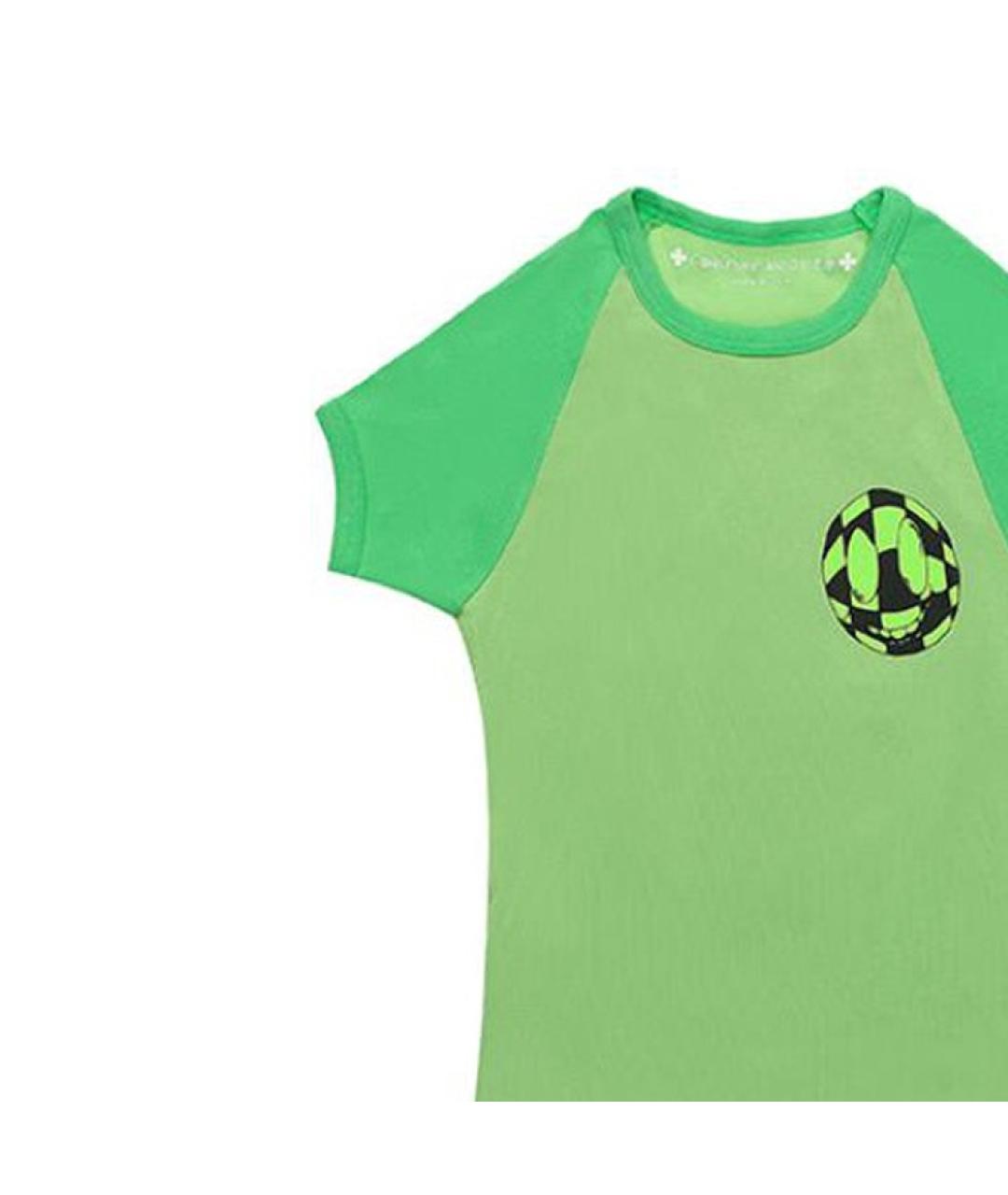 CHROME HEARTS Зеленая хлопковая футболка, фото 6