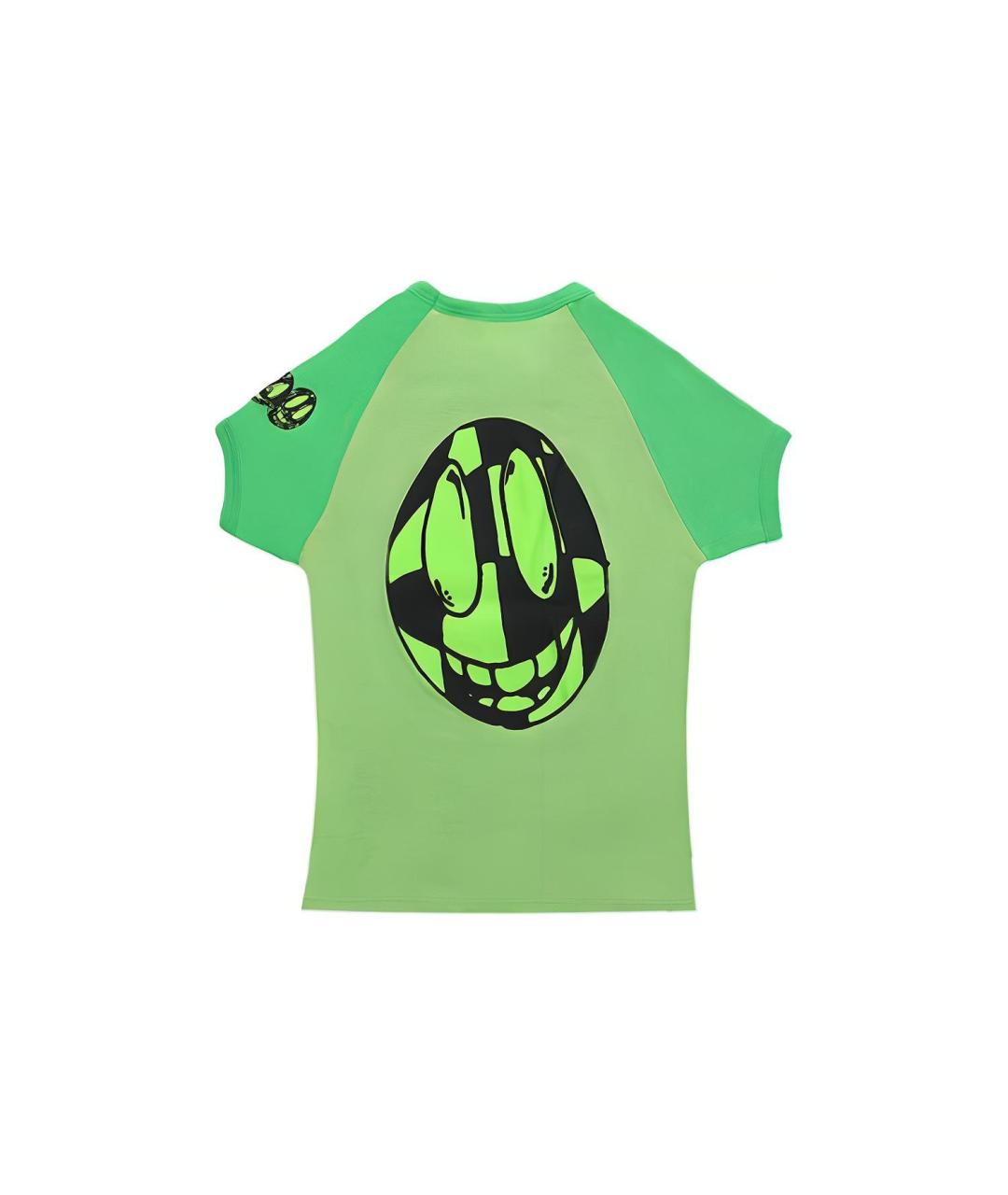 CHROME HEARTS Зеленая хлопковая футболка, фото 2