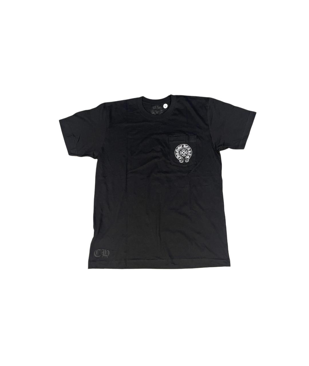 CHROME HEARTS Черная хлопковая футболка, фото 6