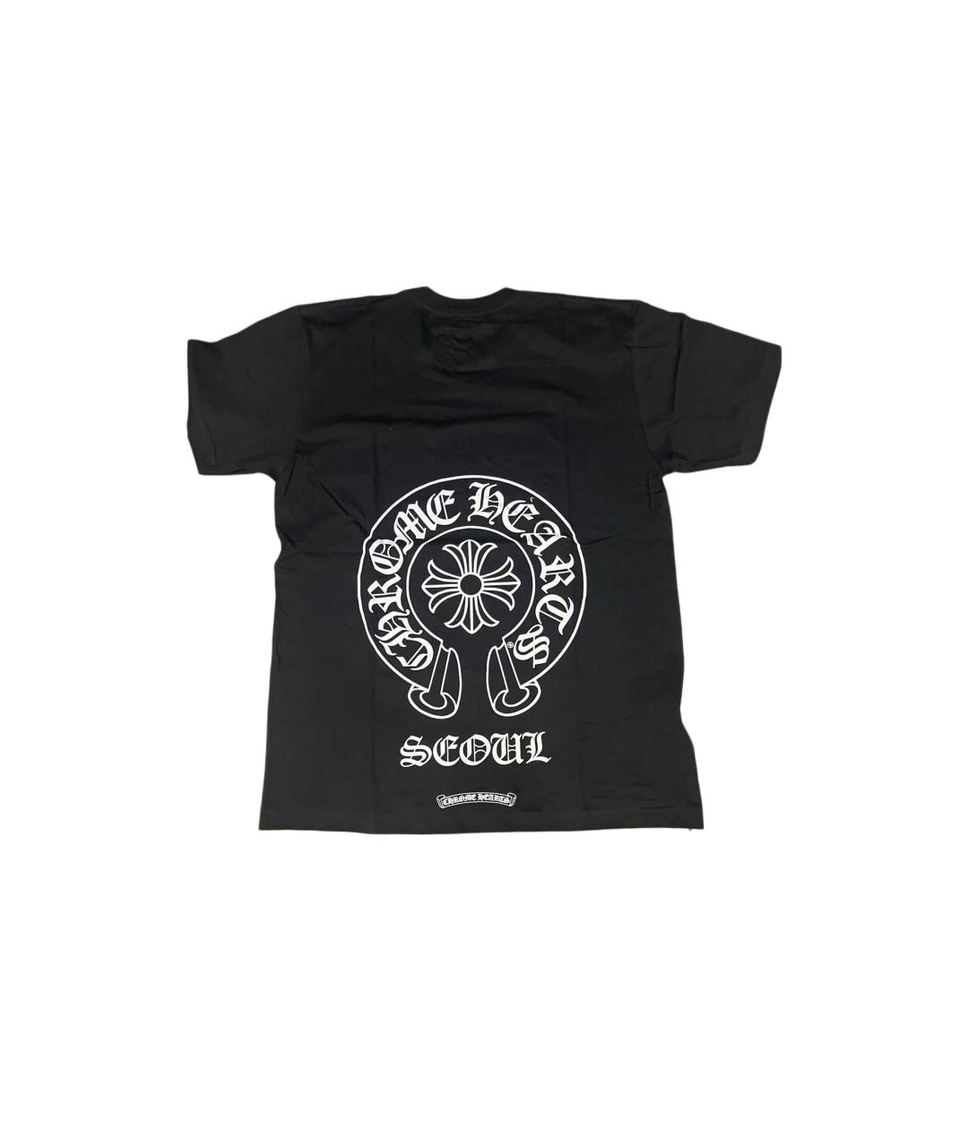 CHROME HEARTS Черная хлопковая футболка, фото 2