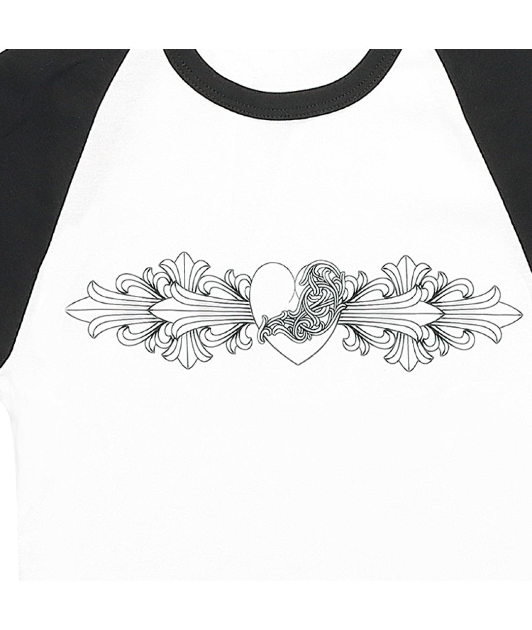 CHROME HEARTS Белая хлопковая футболка, фото 4