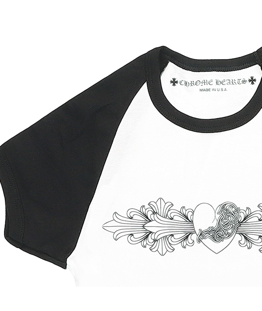 CHROME HEARTS Белая хлопковая футболка, фото 3