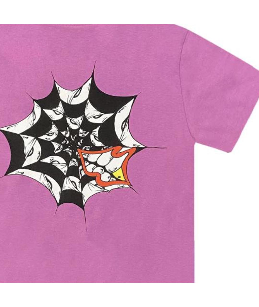 CHROME HEARTS Розовая хлопковая футболка, фото 5