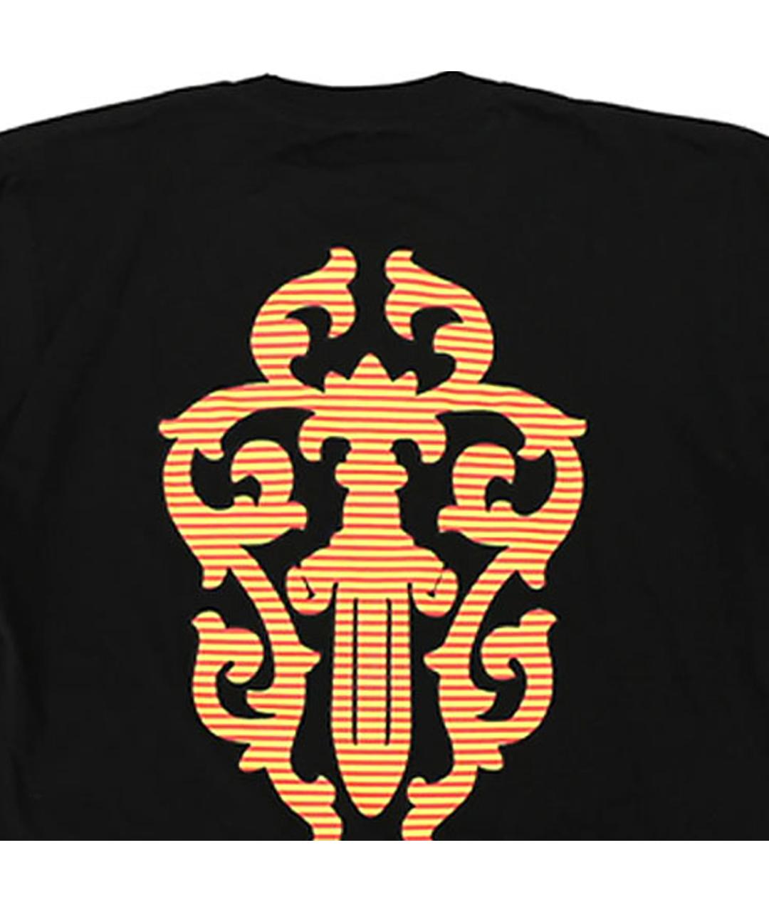 CHROME HEARTS Черная хлопковая футболка, фото 3