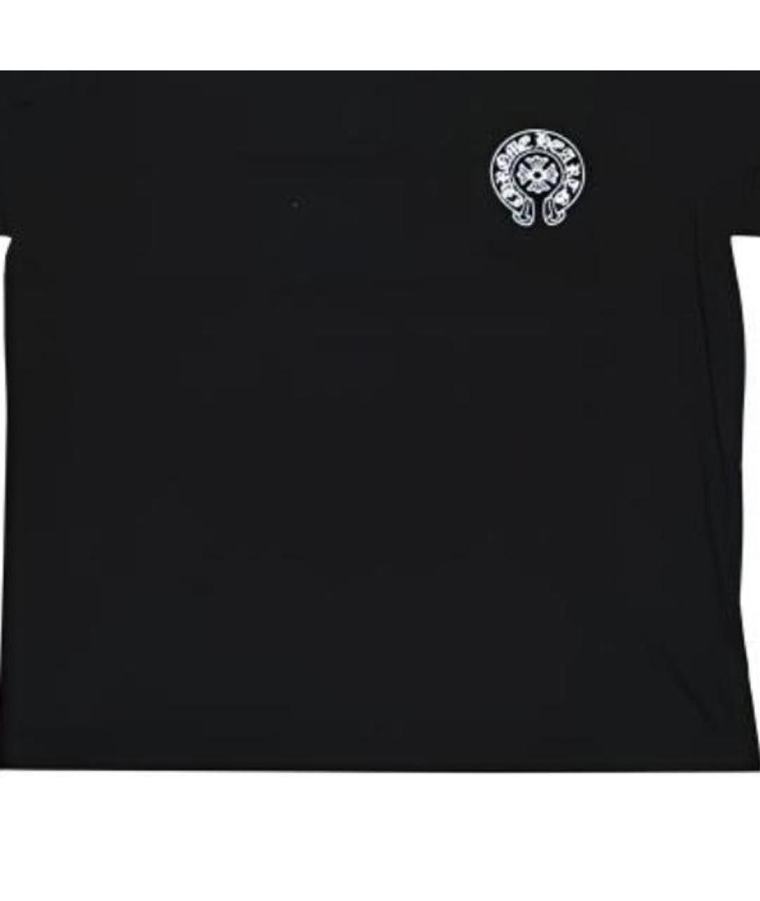 CHROME HEARTS Черная хлопковая футболка, фото 5