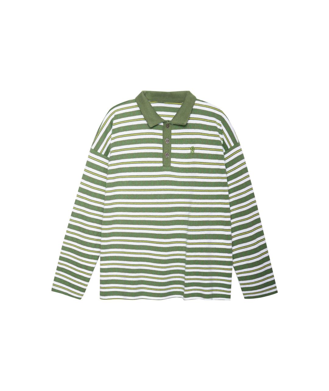 CHROME HEARTS Зеленые хлопковое поло с длинным рукавом, фото 1