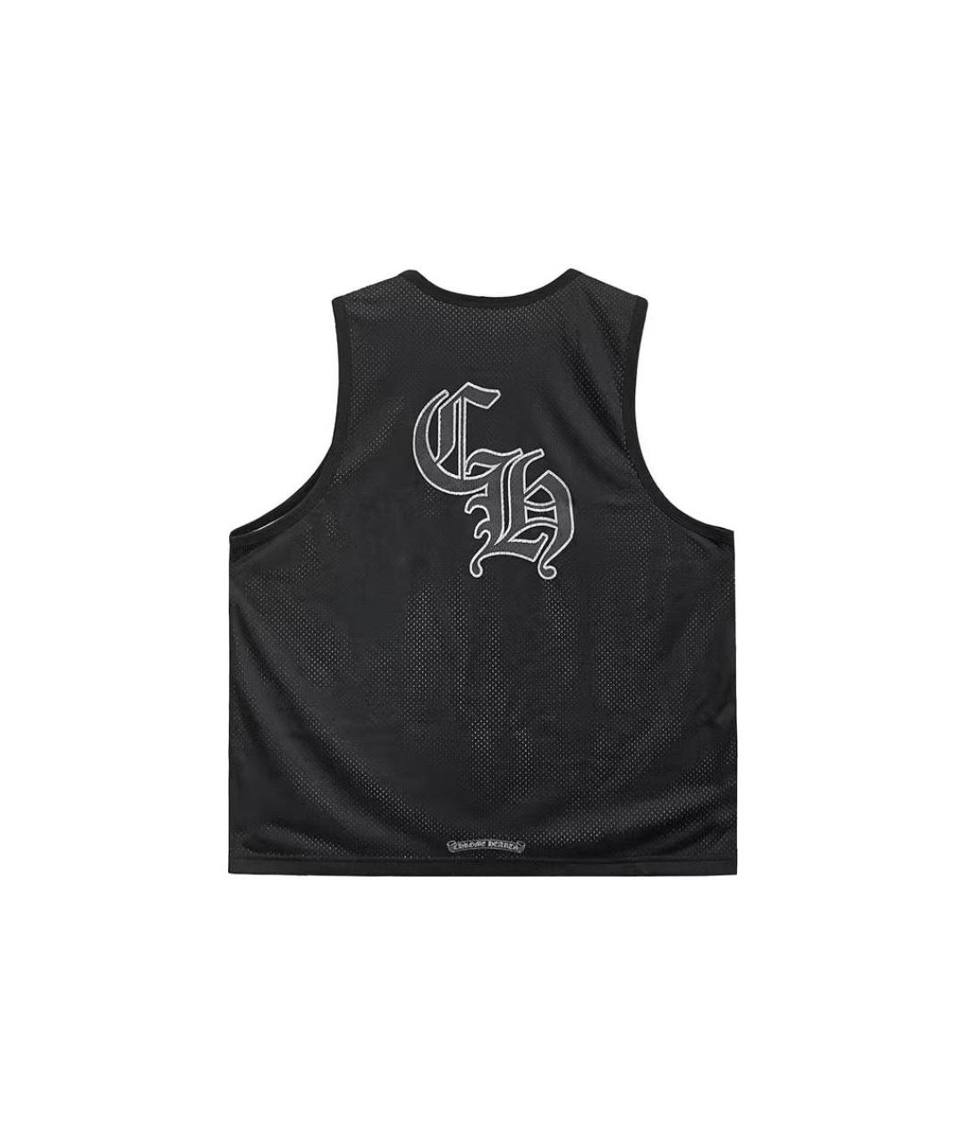 CHROME HEARTS Черная хлопковая майка, фото 2