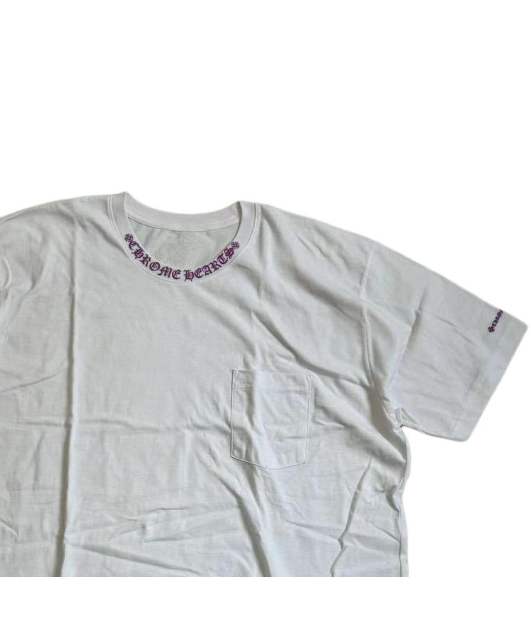 CHROME HEARTS Белая хлопковая футболка, фото 5