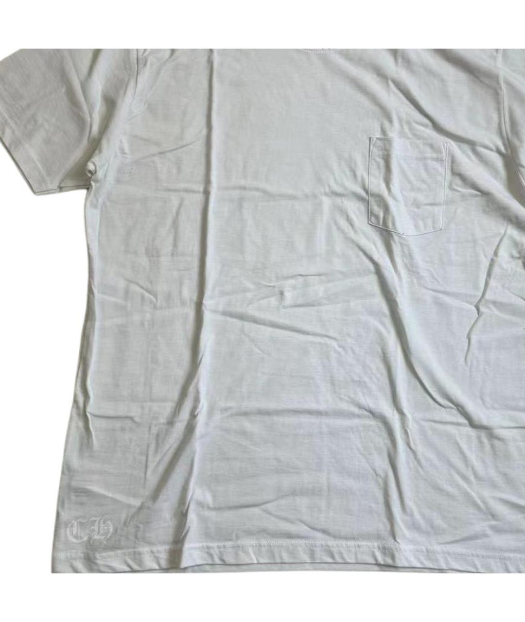 CHROME HEARTS Белая хлопковая футболка, фото 6