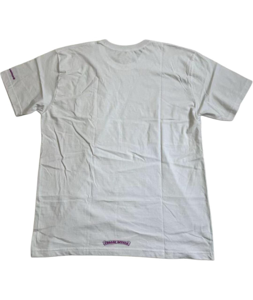 CHROME HEARTS Белая хлопковая футболка, фото 2