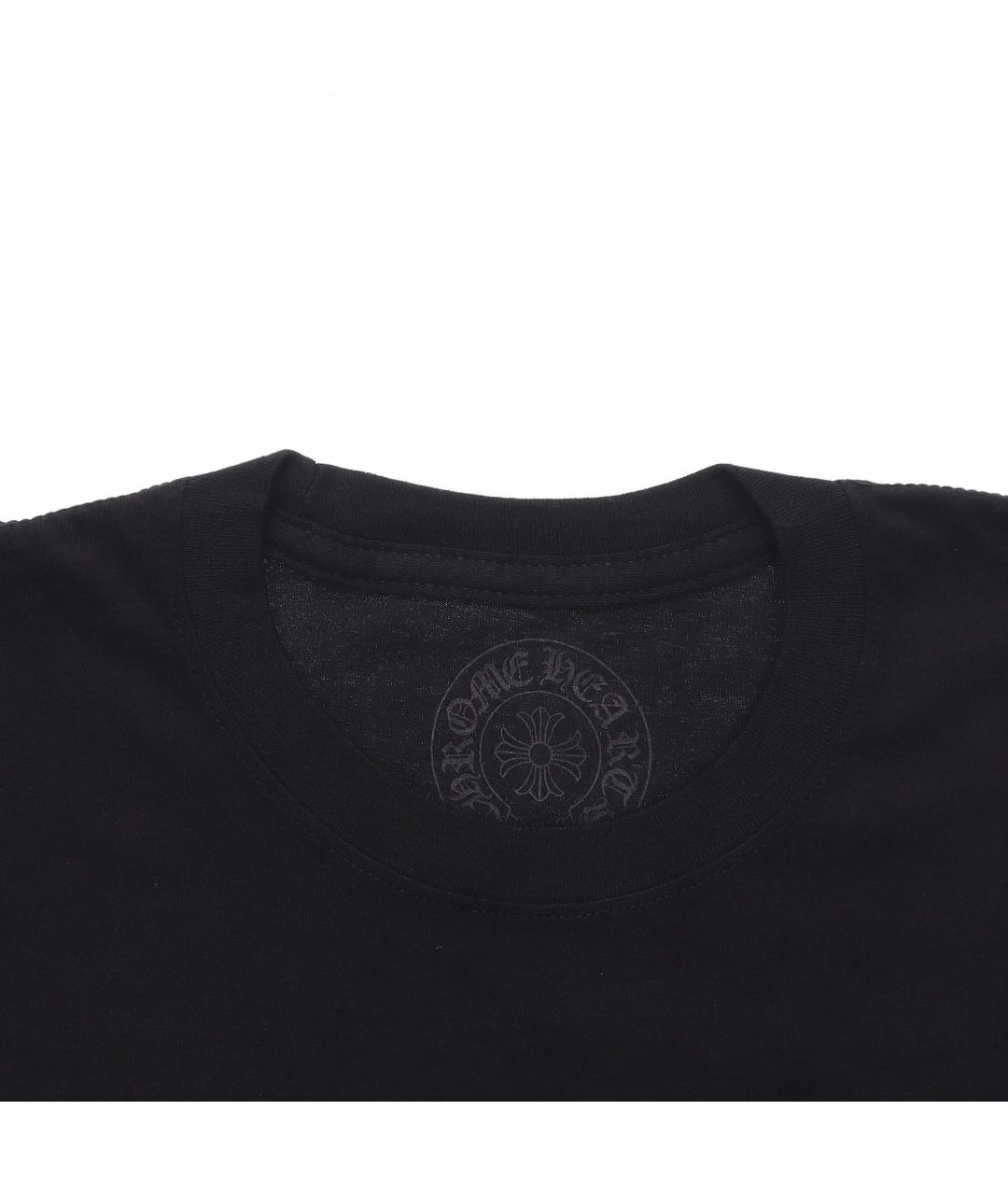 CHROME HEARTS Черная хлопковая футболка, фото 6