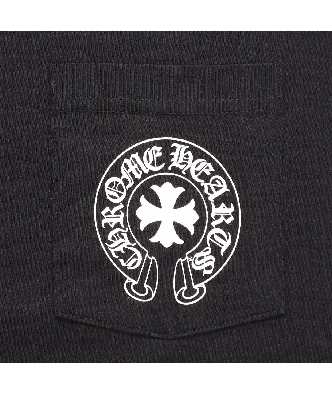 CHROME HEARTS Черная хлопковая футболка, фото 5