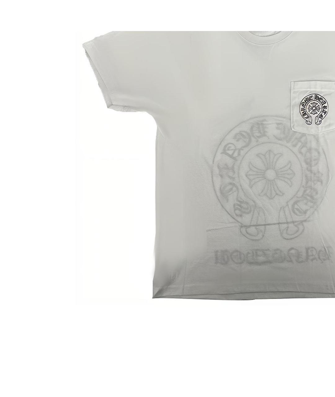 CHROME HEARTS Белая хлопковая футболка, фото 3