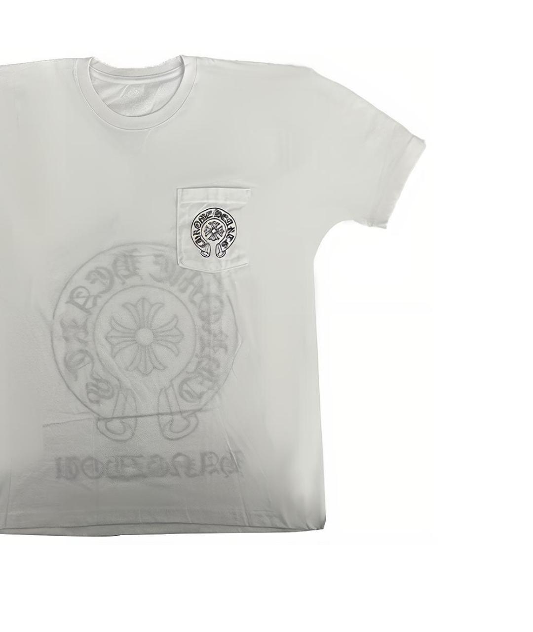 CHROME HEARTS Белая хлопковая футболка, фото 5