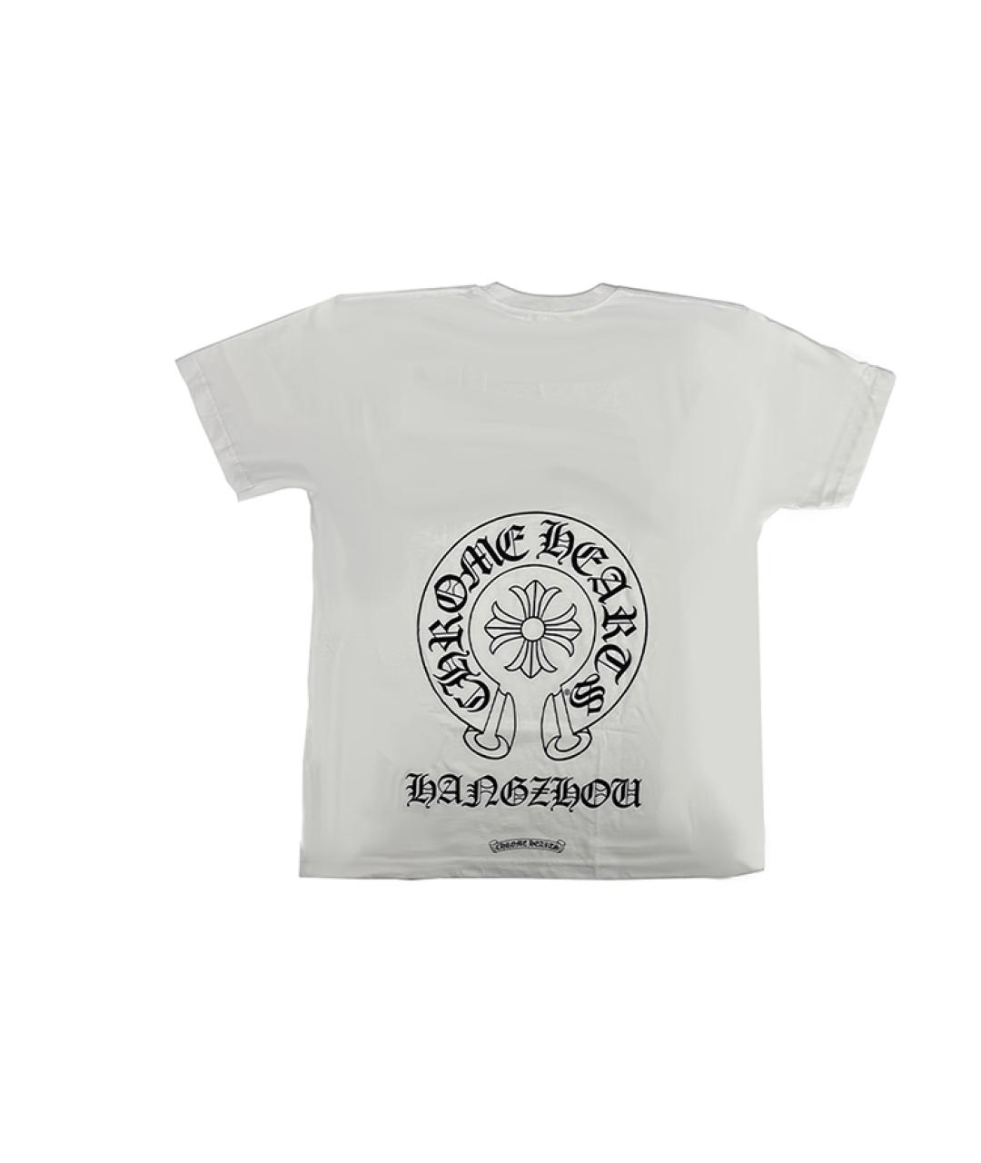 CHROME HEARTS Белая хлопковая футболка, фото 2