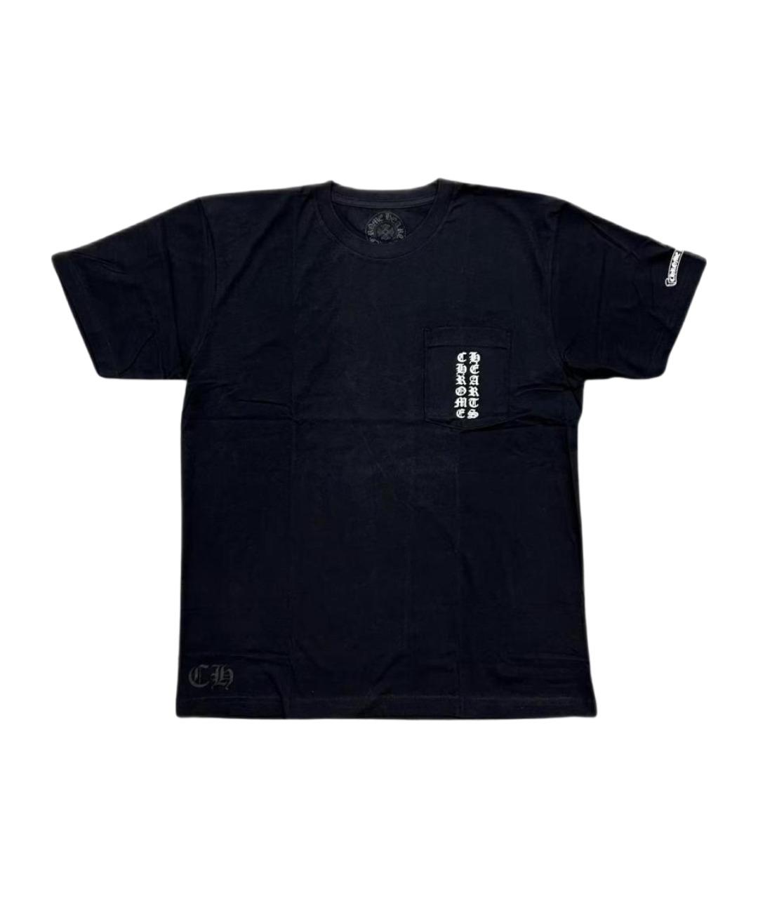 CHROME HEARTS Черная хлопковая футболка, фото 1