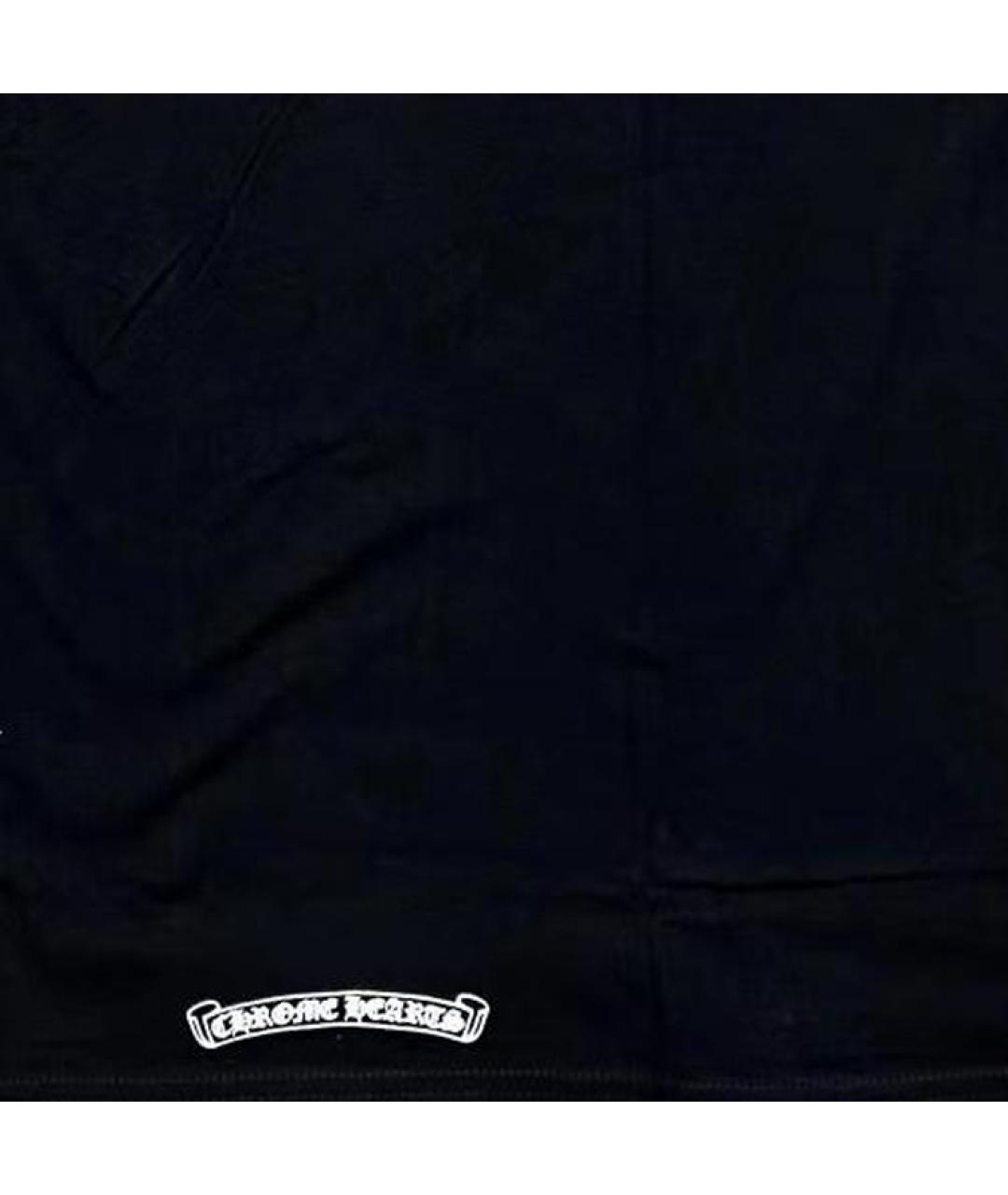 CHROME HEARTS Черная хлопковая футболка, фото 5