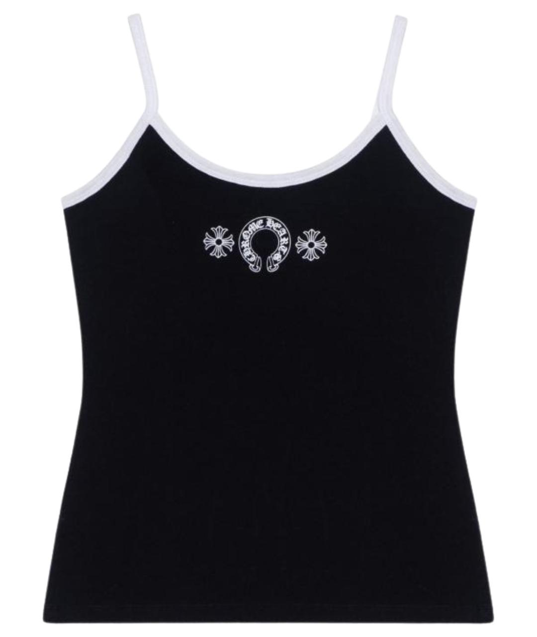 CHROME HEARTS Черная хлопковая майка, фото 1