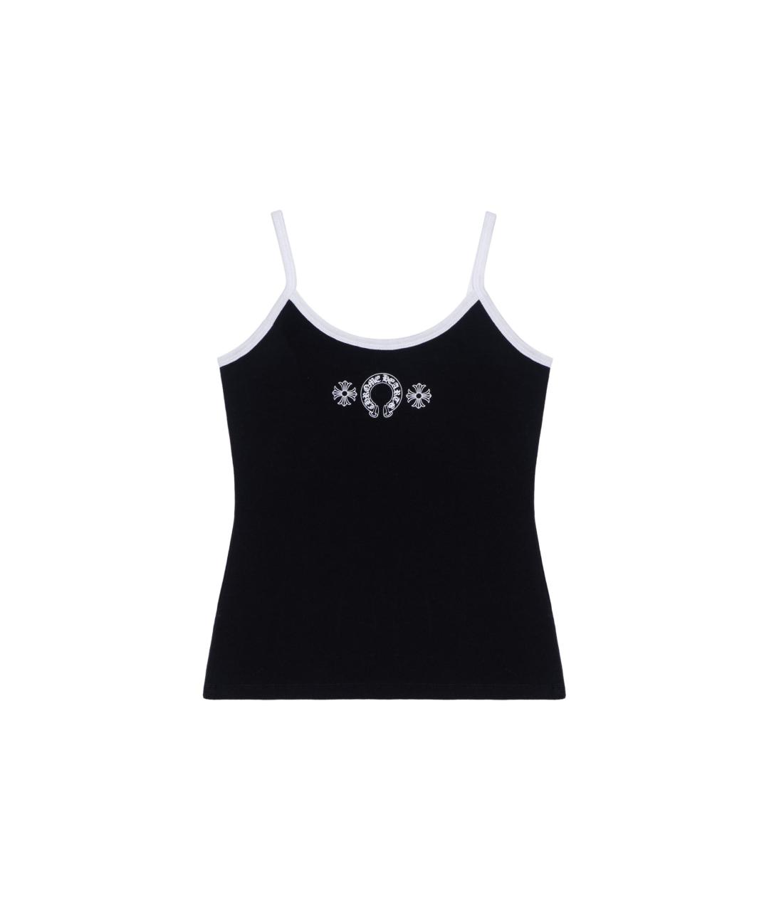 CHROME HEARTS Черная хлопковая майка, фото 8