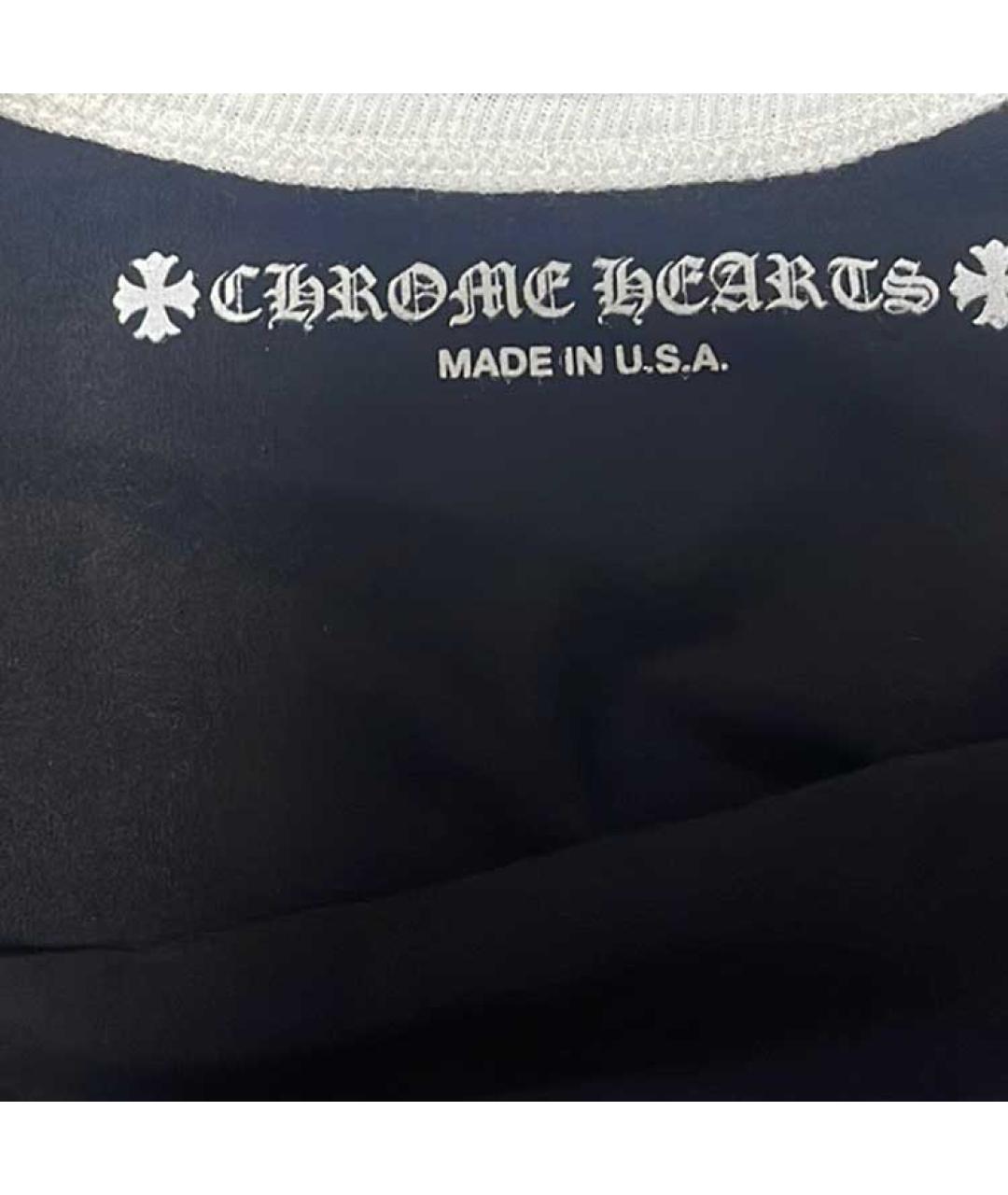 CHROME HEARTS Черная хлопковая майка, фото 3
