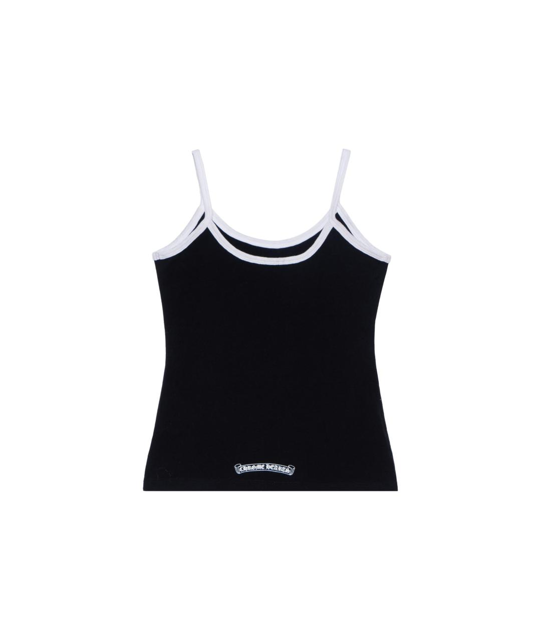 CHROME HEARTS Черная хлопковая майка, фото 2