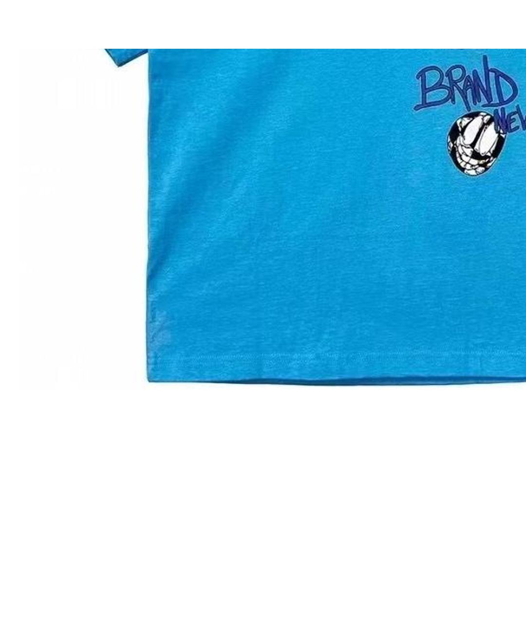 CHROME HEARTS Синяя хлопковая футболка, фото 8