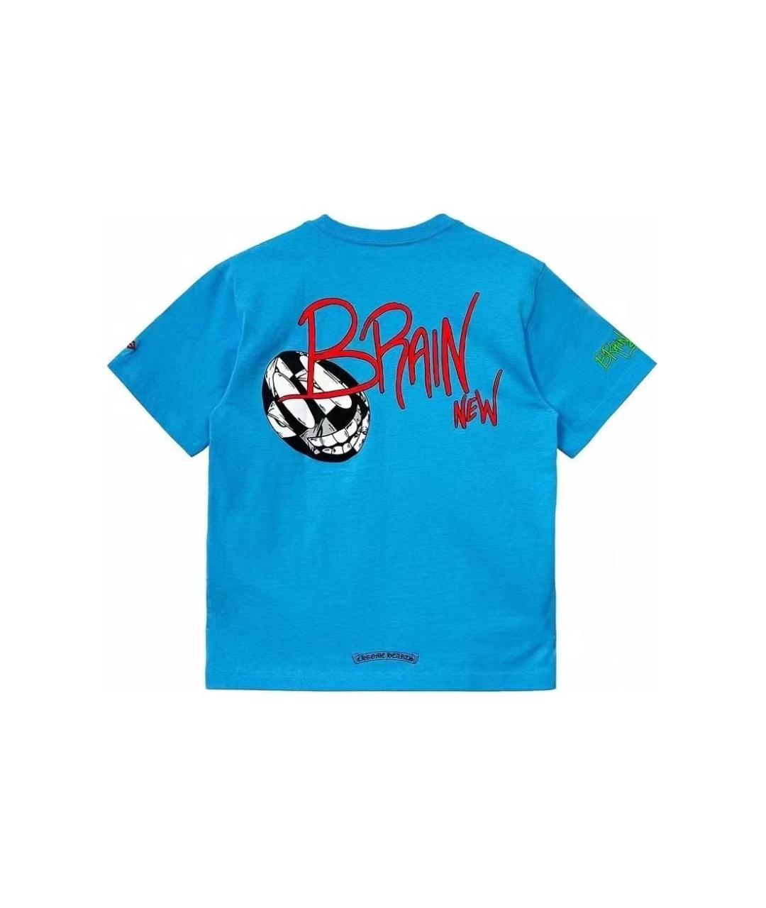 CHROME HEARTS Синяя хлопковая футболка, фото 7