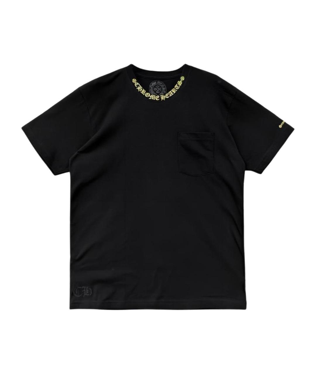 CHROME HEARTS Черная хлопковая футболка, фото 1