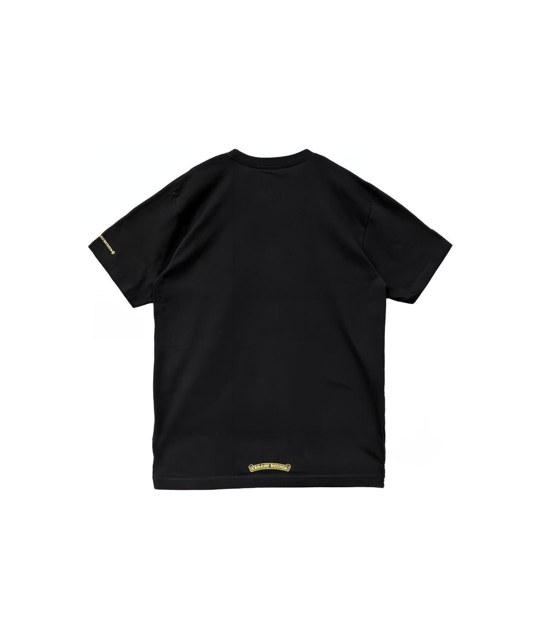 CHROME HEARTS Черная хлопковая футболка, фото 2