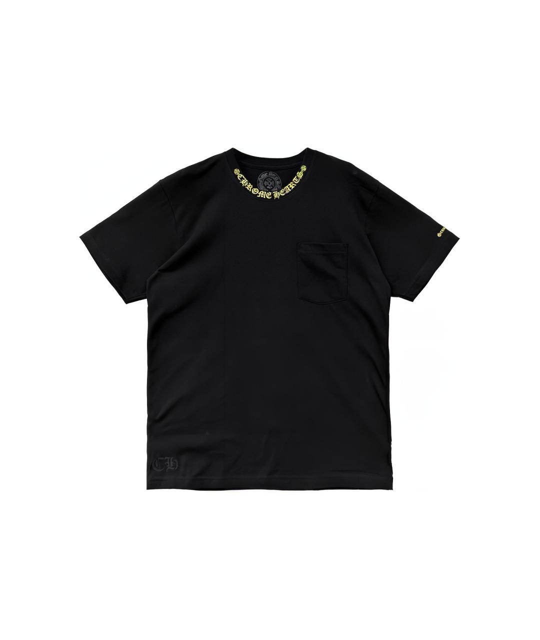 CHROME HEARTS Черная хлопковая футболка, фото 6