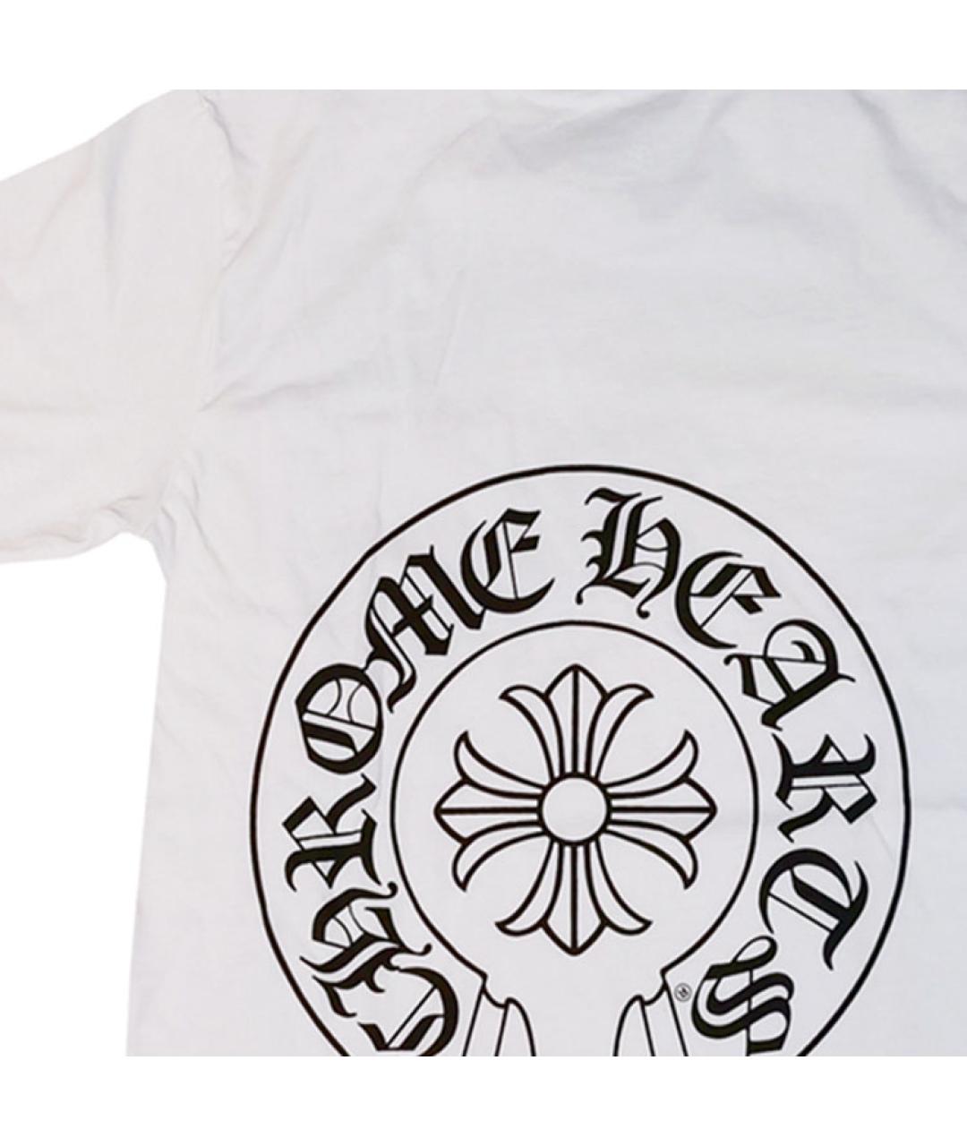 CHROME HEARTS Белая хлопковая футболка, фото 5