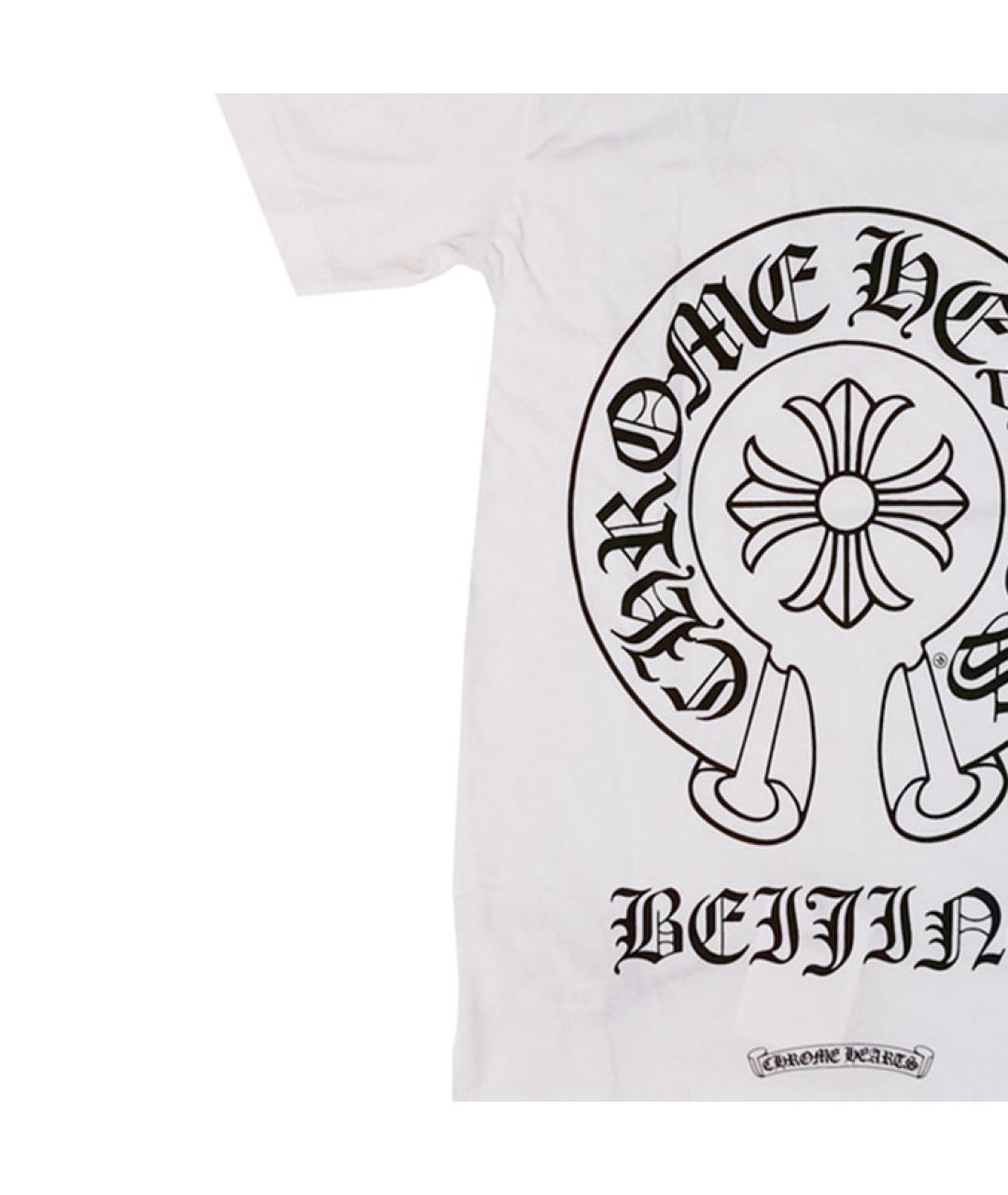 CHROME HEARTS Белая хлопковая футболка, фото 4