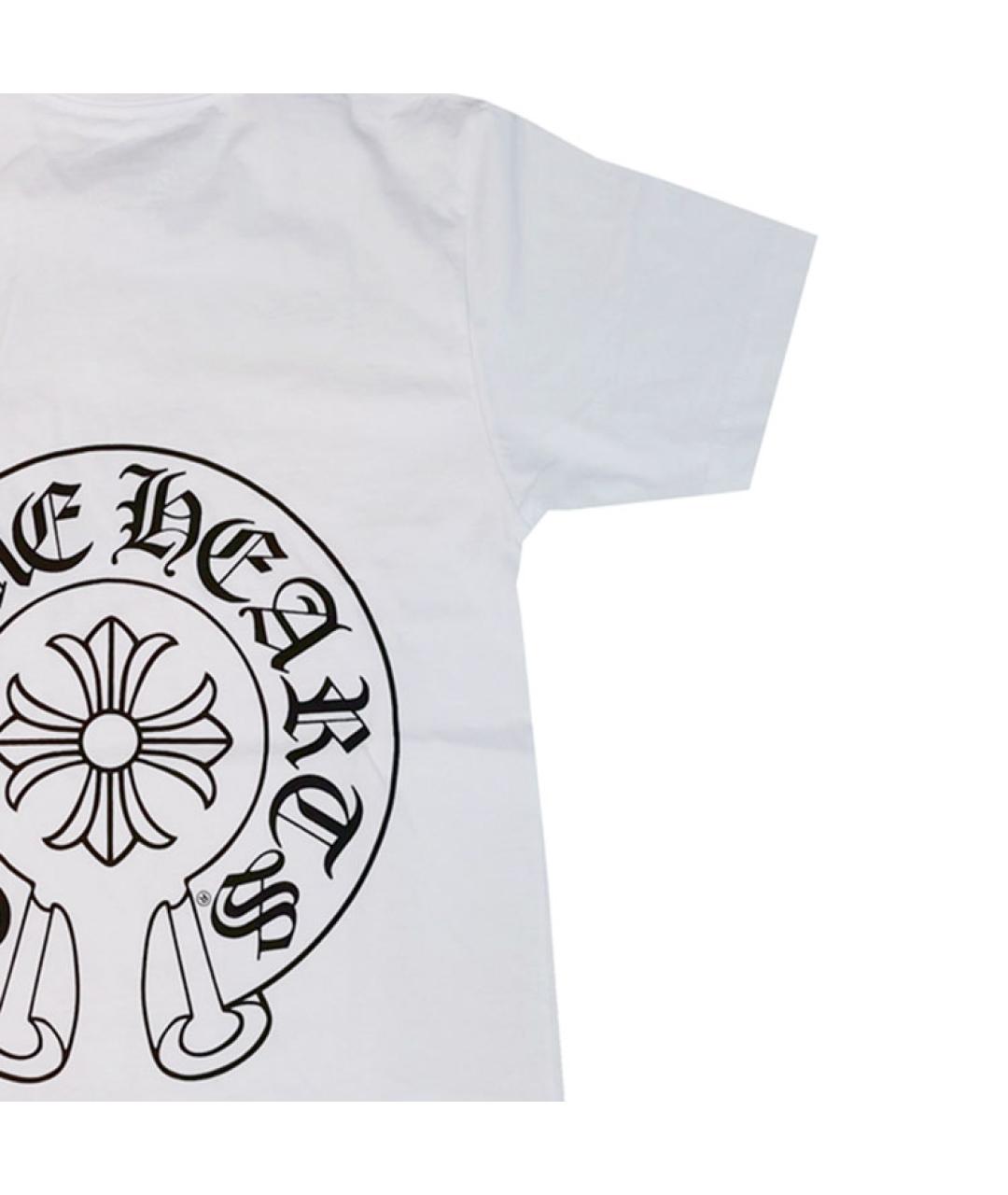 CHROME HEARTS Белая хлопковая футболка, фото 3