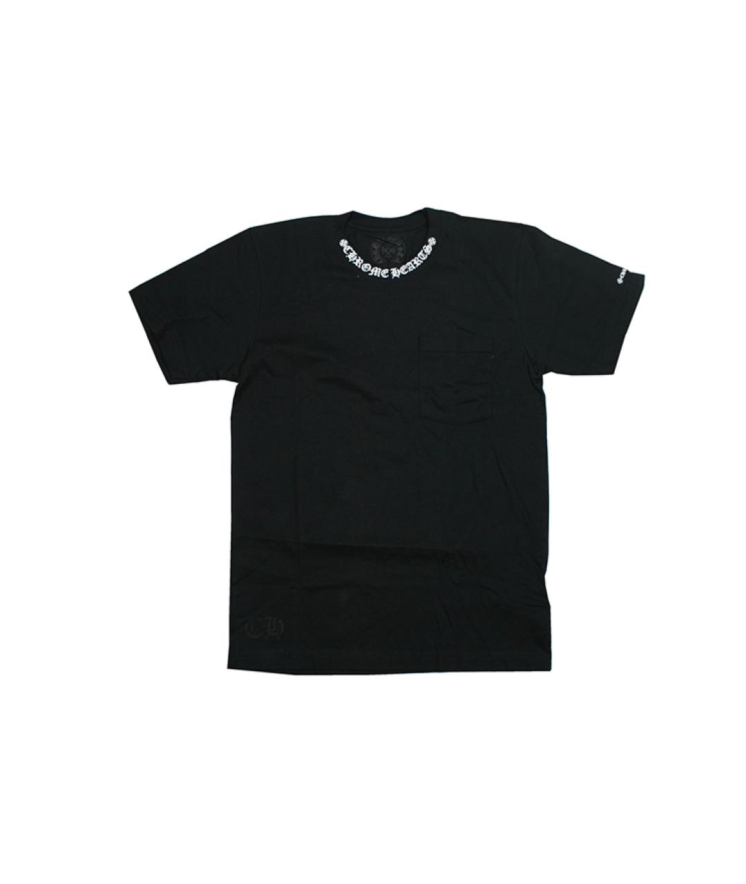 CHROME HEARTS Черная хлопковая футболка, фото 5